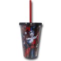 Silver Buffalo Silver Buffalo 230864 16 oz Harley Quinn Cold Cup with Reusable Ice Cubes 230864